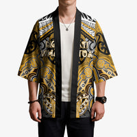 Aotearoa Iwi Ngati Whatua Personalised Kimono Maori Kowhaiwhai Pattern LT19 - Polynesian Pride