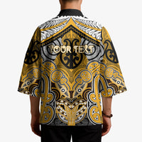 Aotearoa Iwi Ngati Whatua Personalised Kimono Maori Kowhaiwhai Pattern LT19 - Polynesian Pride
