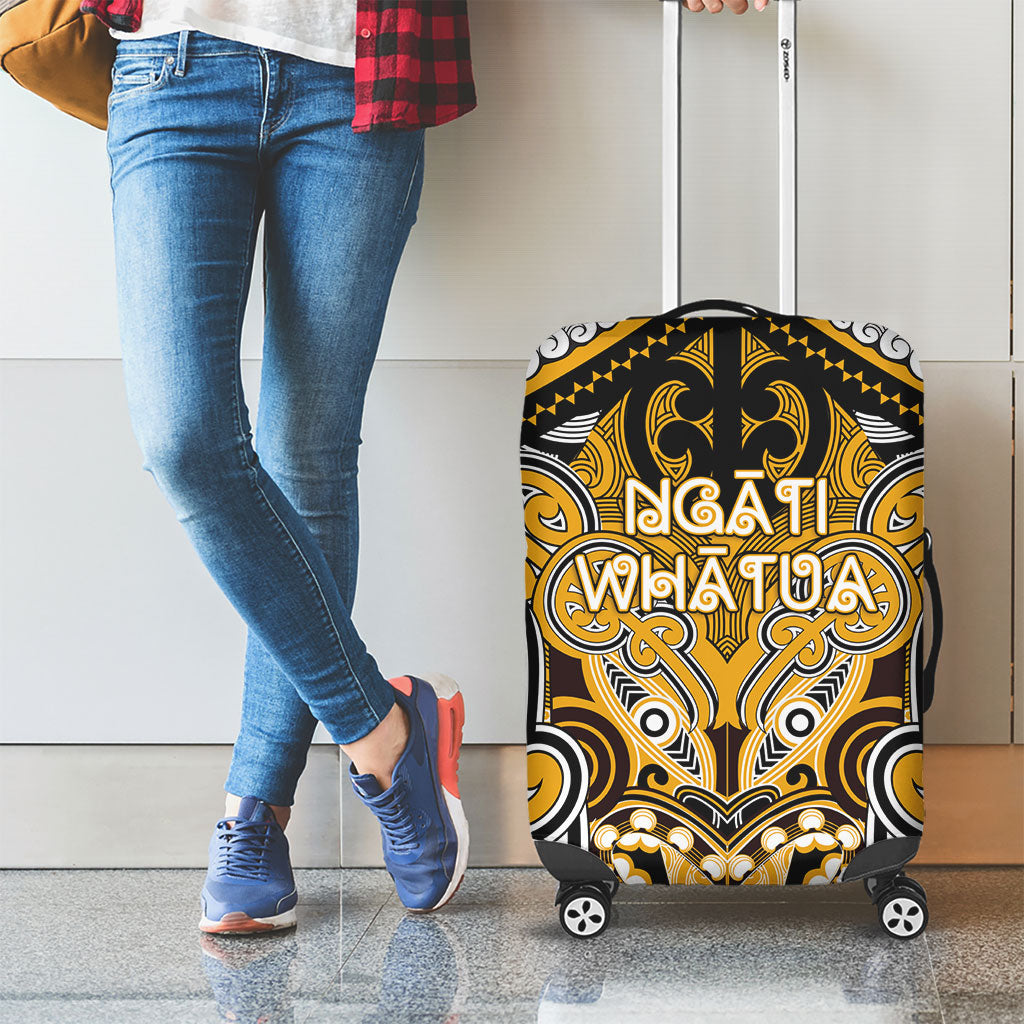 Aotearoa Iwi Ngati Whatua Luggage Cover Maori Kowhaiwhai Pattern LT19 - Polynesian Pride