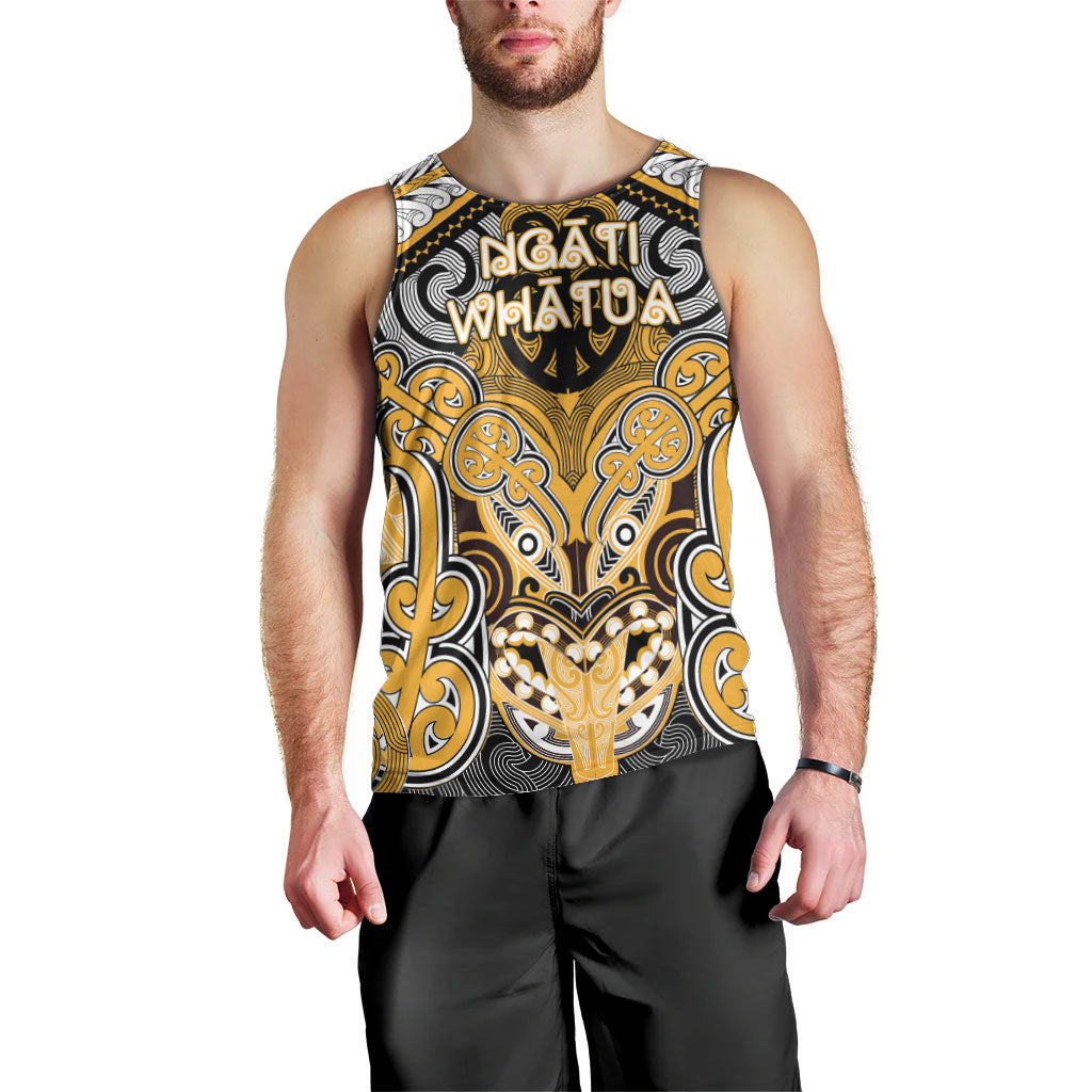 Aotearoa Iwi Ngati Whatua Personalised Men Tank Top Maori Kowhaiwhai Pattern LT19 - Polynesian Pride