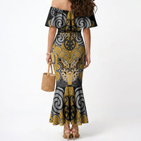 Aotearoa Iwi Ngati Whatua Personalised Mermaid Dress Maori Kowhaiwhai Pattern LT19 - Polynesian Pride