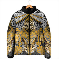 Aotearoa Iwi Ngati Whatua Personalised Padded Jacket Maori Kowhaiwhai Pattern LT19 - Polynesian Pride