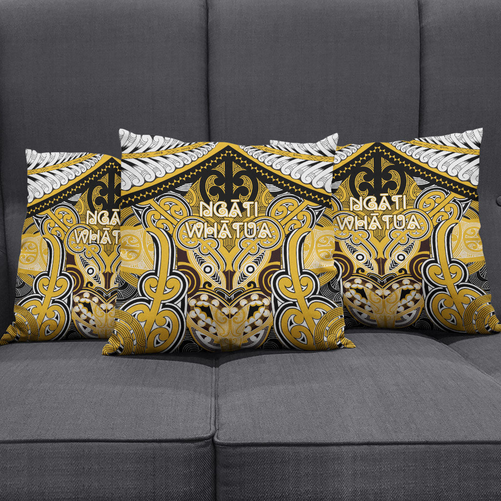 Aotearoa Iwi Ngati Whatua Pillow Cover Maori Kowhaiwhai Pattern LT19 - Polynesian Pride