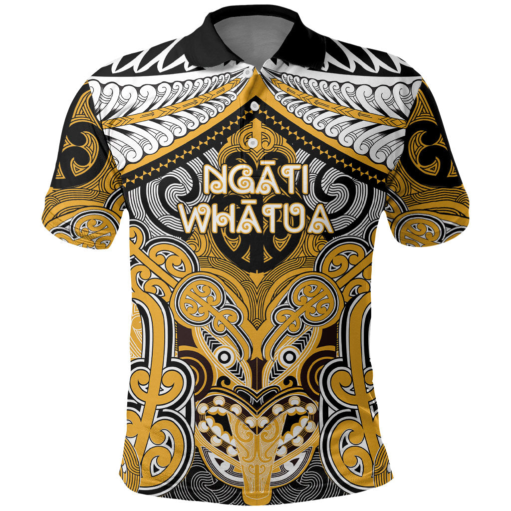 Aotearoa Iwi Ngati Whatua Personalised Polo Shirt Maori Kowhaiwhai Pattern LT19 Yellow - Polynesian Pride