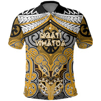 Aotearoa Iwi Ngati Whatua Personalised Polo Shirt Maori Kowhaiwhai Pattern LT19 Yellow - Polynesian Pride