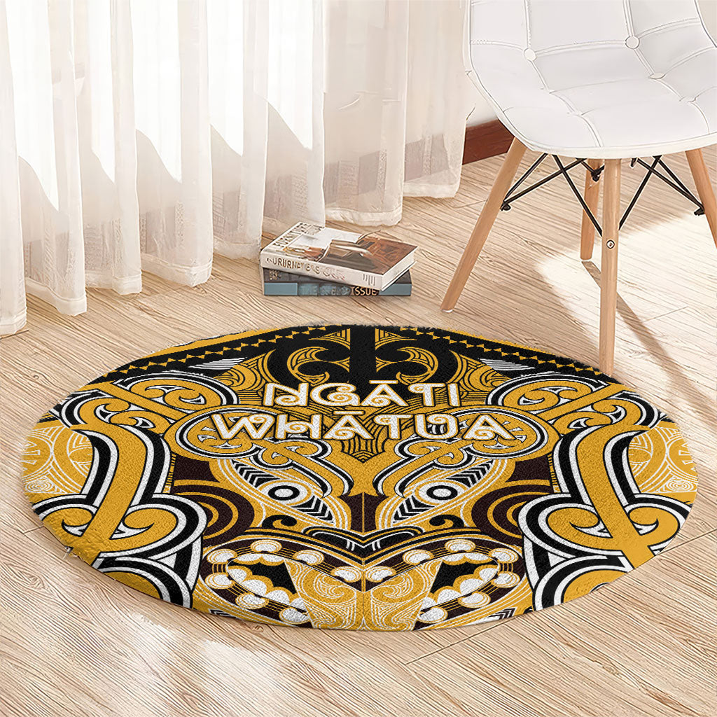 Aotearoa Iwi Ngati Whatua Round Carpet Maori Kowhaiwhai Pattern LT19 - Polynesian Pride