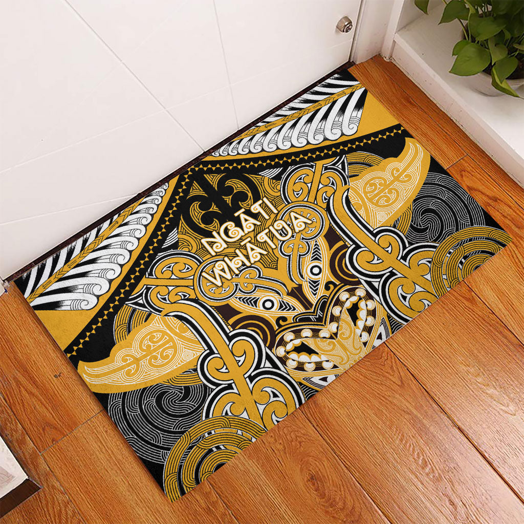 Aotearoa Iwi Ngati Whatua Rubber Doormat Maori Kowhaiwhai Pattern LT19 - Polynesian Pride