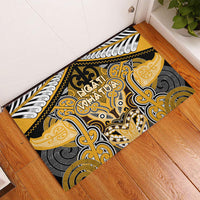 Aotearoa Iwi Ngati Whatua Rubber Doormat Maori Kowhaiwhai Pattern LT19 - Polynesian Pride