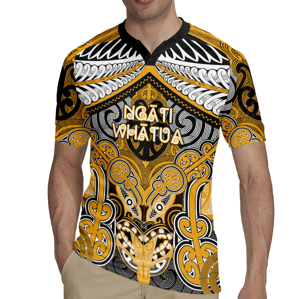 Aotearoa Iwi Ngati Whatua Personalised Rugby Jersey Maori Kowhaiwhai Pattern LT19 - Polynesian Pride