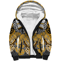 Aotearoa Iwi Ngati Whatua Personalised Sherpa Hoodie Maori Kowhaiwhai Pattern LT19 Unisex Yellow - Polynesian Pride
