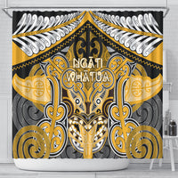 Aotearoa Iwi Ngati Whatua Shower Curtain Maori Kowhaiwhai Pattern LT19 - Polynesian Pride