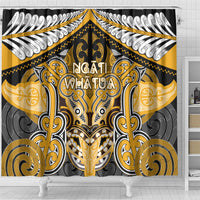 Aotearoa Iwi Ngati Whatua Shower Curtain Maori Kowhaiwhai Pattern LT19 - Polynesian Pride
