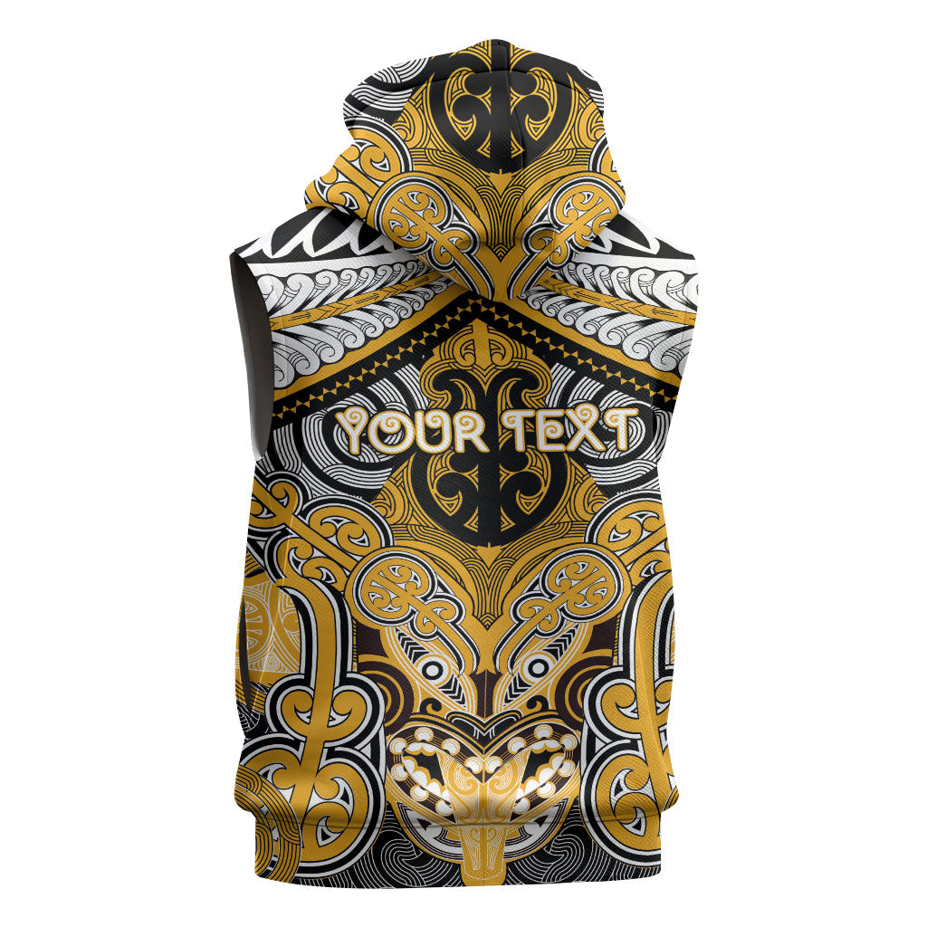 Aotearoa Iwi Ngati Whatua Personalised Sleeveless Hoodie Maori Kowhaiwhai Pattern LT19 - Polynesian Pride