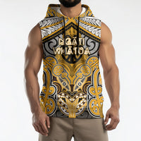 Aotearoa Iwi Ngati Whatua Personalised Sleeveless Hoodie Maori Kowhaiwhai Pattern LT19 - Polynesian Pride