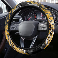 Aotearoa Iwi Ngati Whatua Steering Wheel Cover Maori Kowhaiwhai Pattern LT19 - Polynesian Pride