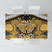 Aotearoa Iwi Ngati Whatua Tablecloth Maori Kowhaiwhai Pattern LT19 Yellow - Polynesian Pride
