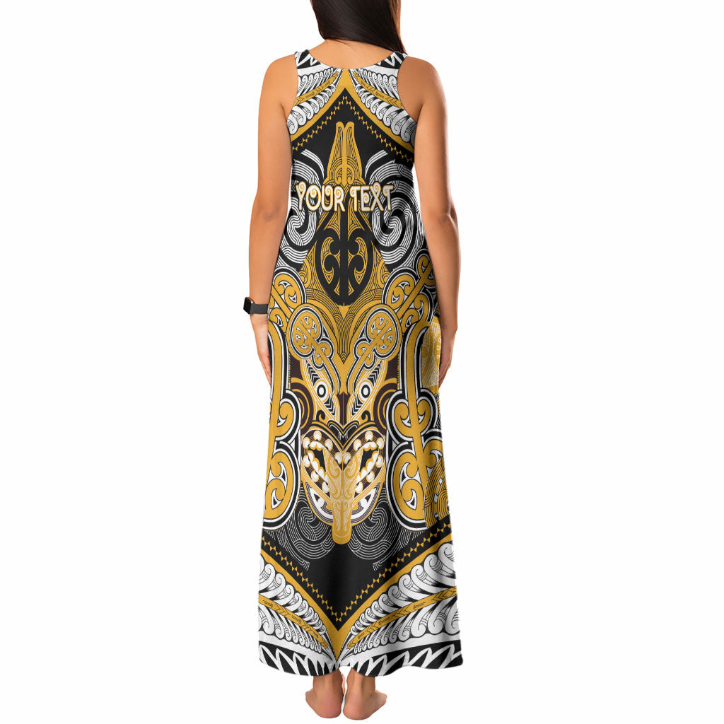 Aotearoa Iwi Ngati Whatua Personalised Tank Maxi Dress Maori Kowhaiwhai Pattern LT19 - Polynesian Pride