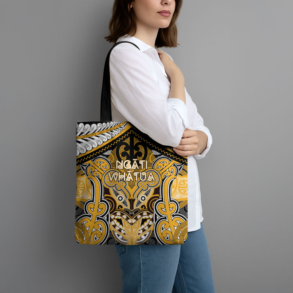 Aotearoa Iwi Ngati Whatua Tote Bag Maori Kowhaiwhai Pattern LT19 - Polynesian Pride