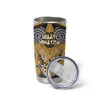 Aotearoa Iwi Ngati Whatua Personalised Tumbler Cup Maori Kowhaiwhai Pattern LT19 - Polynesian Pride