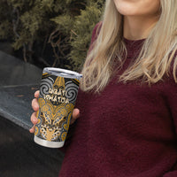 Aotearoa Iwi Ngati Whatua Personalised Tumbler Cup Maori Kowhaiwhai Pattern LT19 - Polynesian Pride