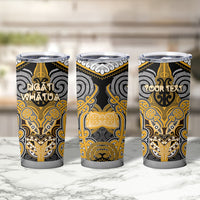 Aotearoa Iwi Ngati Whatua Personalised Tumbler Cup Maori Kowhaiwhai Pattern LT19 - Polynesian Pride