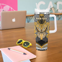 Aotearoa Iwi Ngati Whatua Personalised Tumbler With Handle Maori Kowhaiwhai Pattern LT19 - Polynesian Pride