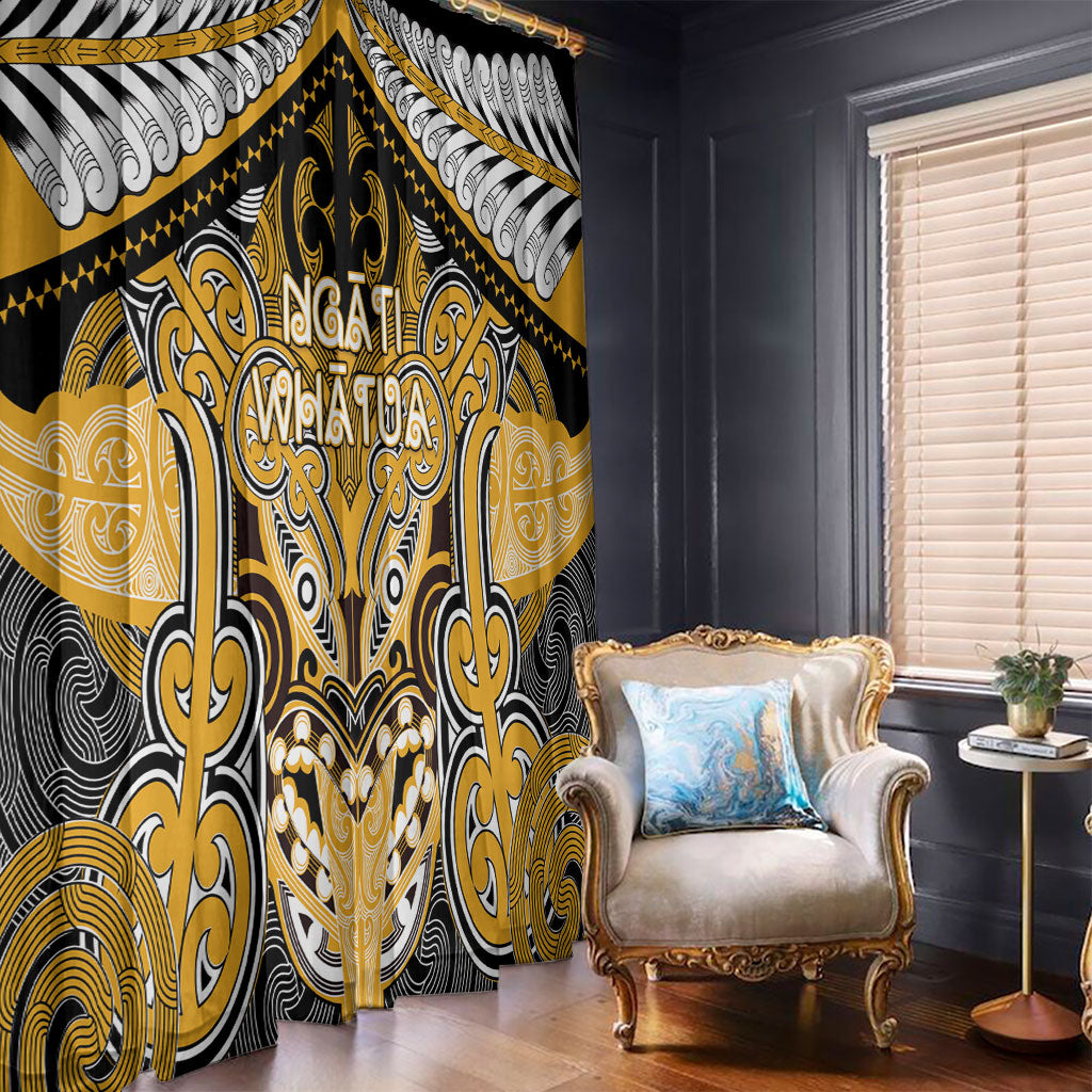 Aotearoa Iwi Ngati Whatua Window Curtain Maori Kowhaiwhai Pattern LT19 - Polynesian Pride