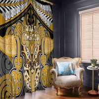 Aotearoa Iwi Ngati Whatua Window Curtain Maori Kowhaiwhai Pattern LT19 - Polynesian Pride