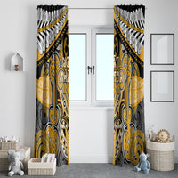 Aotearoa Iwi Ngati Whatua Window Curtain Maori Kowhaiwhai Pattern LT19 - Polynesian Pride