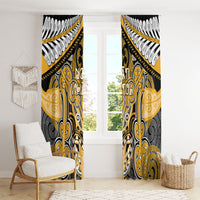 Aotearoa Iwi Ngati Whatua Window Curtain Maori Kowhaiwhai Pattern LT19 - Polynesian Pride
