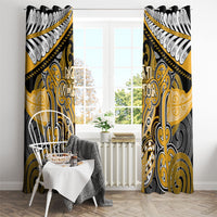 Aotearoa Iwi Ngati Whatua Window Curtain Maori Kowhaiwhai Pattern LT19 - Polynesian Pride