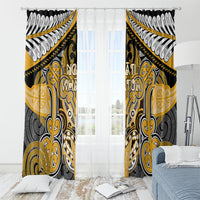 Aotearoa Iwi Ngati Whatua Window Curtain Maori Kowhaiwhai Pattern LT19 - Polynesian Pride
