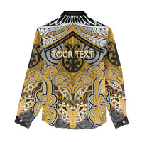 Aotearoa Iwi Ngati Whatua Personalised Women Casual Shirt Maori Kowhaiwhai Pattern LT19 - Polynesian Pride