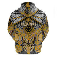 Aotearoa Iwi Ngati Whatua Personalised Zip Hoodie Maori Kowhaiwhai Pattern LT19 - Polynesian Pride