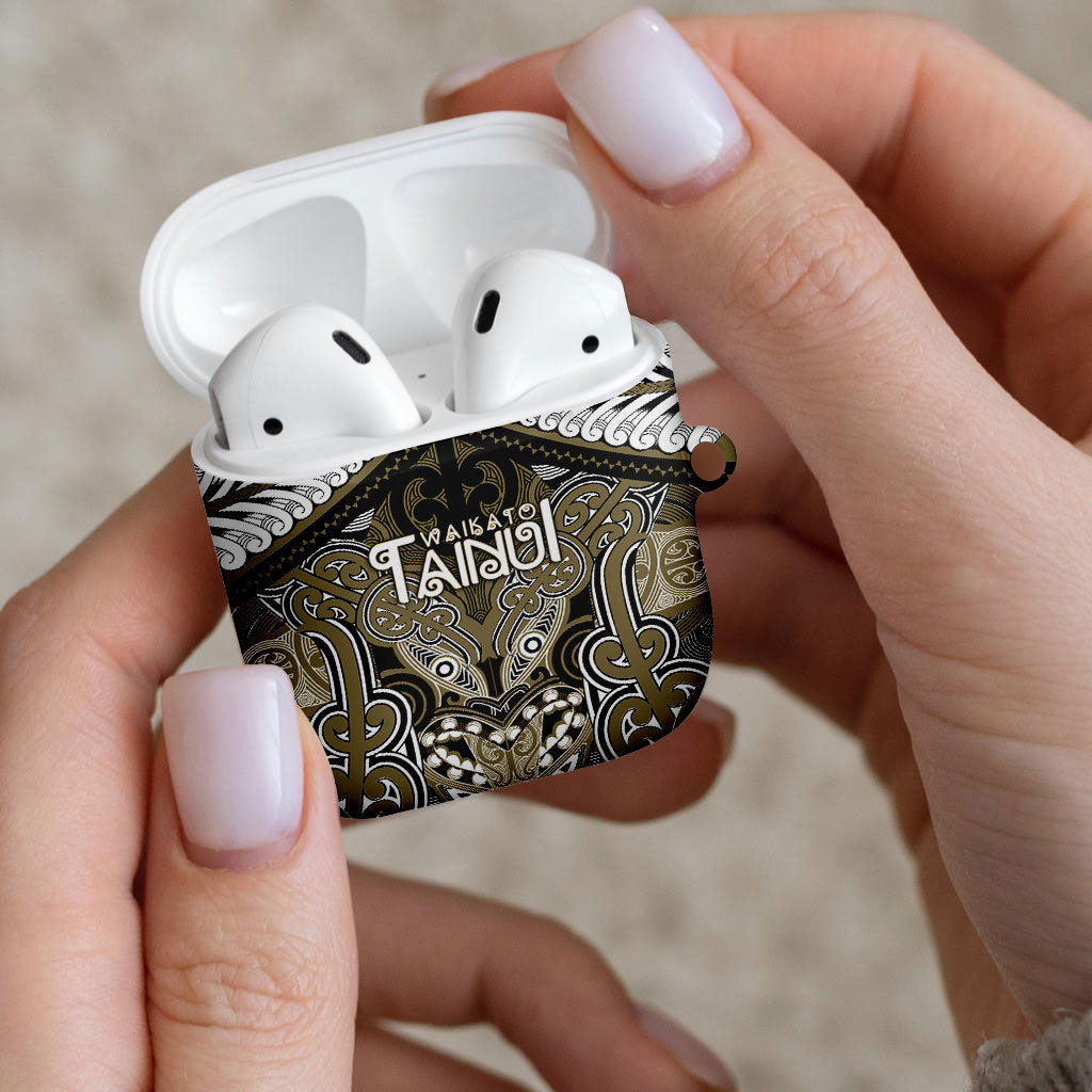 Aotearoa Iwi Waikato Tainui AirPods Case Maori Kowhaiwhai Pattern LT19 - Polynesian Pride