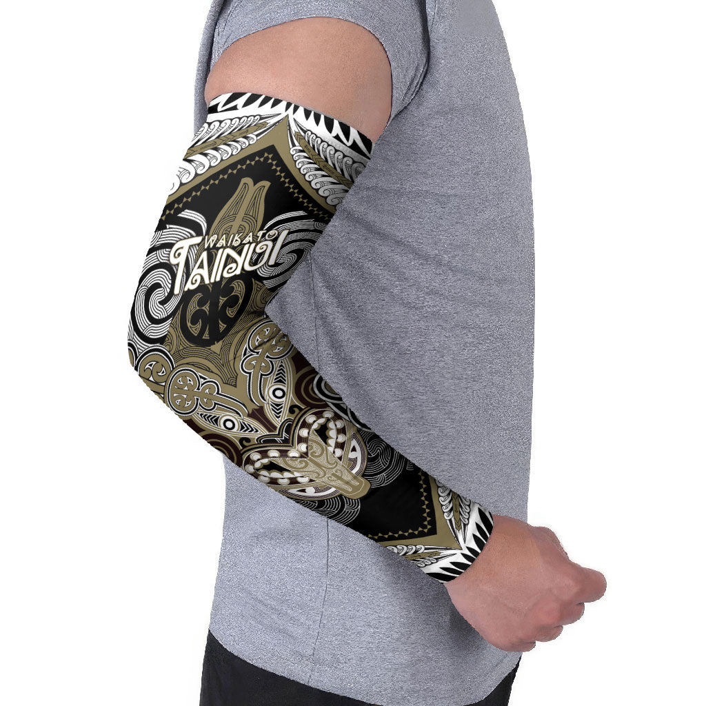 Aotearoa Iwi Waikato Tainui Personalised Arm Sleeves Maori Kowhaiwhai Pattern LT19 - Polynesian Pride