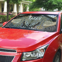 Aotearoa Iwi Waikato Tainui Auto Sun Shade Maori Kowhaiwhai Pattern LT19 - Polynesian Pride