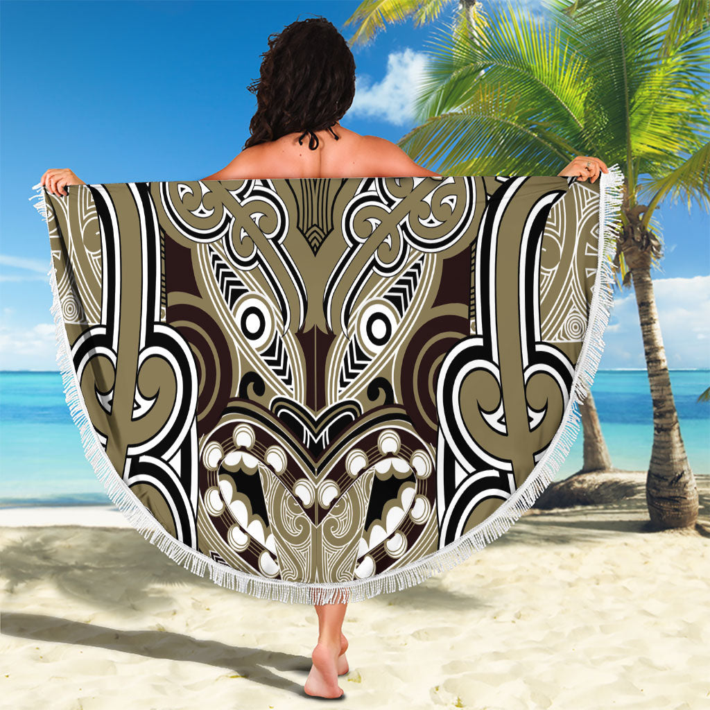 Aotearoa Iwi Waikato Tainui Beach Blanket Maori Kowhaiwhai Pattern LT19 - Polynesian Pride