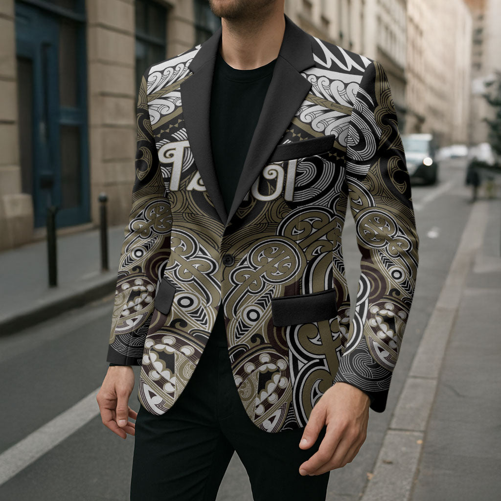 Aotearoa Iwi Waikato Tainui Personalised Blazer Maori Kowhaiwhai Pattern LT19 - Polynesian Pride