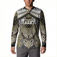 Aotearoa Iwi Waikato Tainui Personalised Button Sweatshirt Maori Kowhaiwhai Pattern LT19 - Polynesian Pride