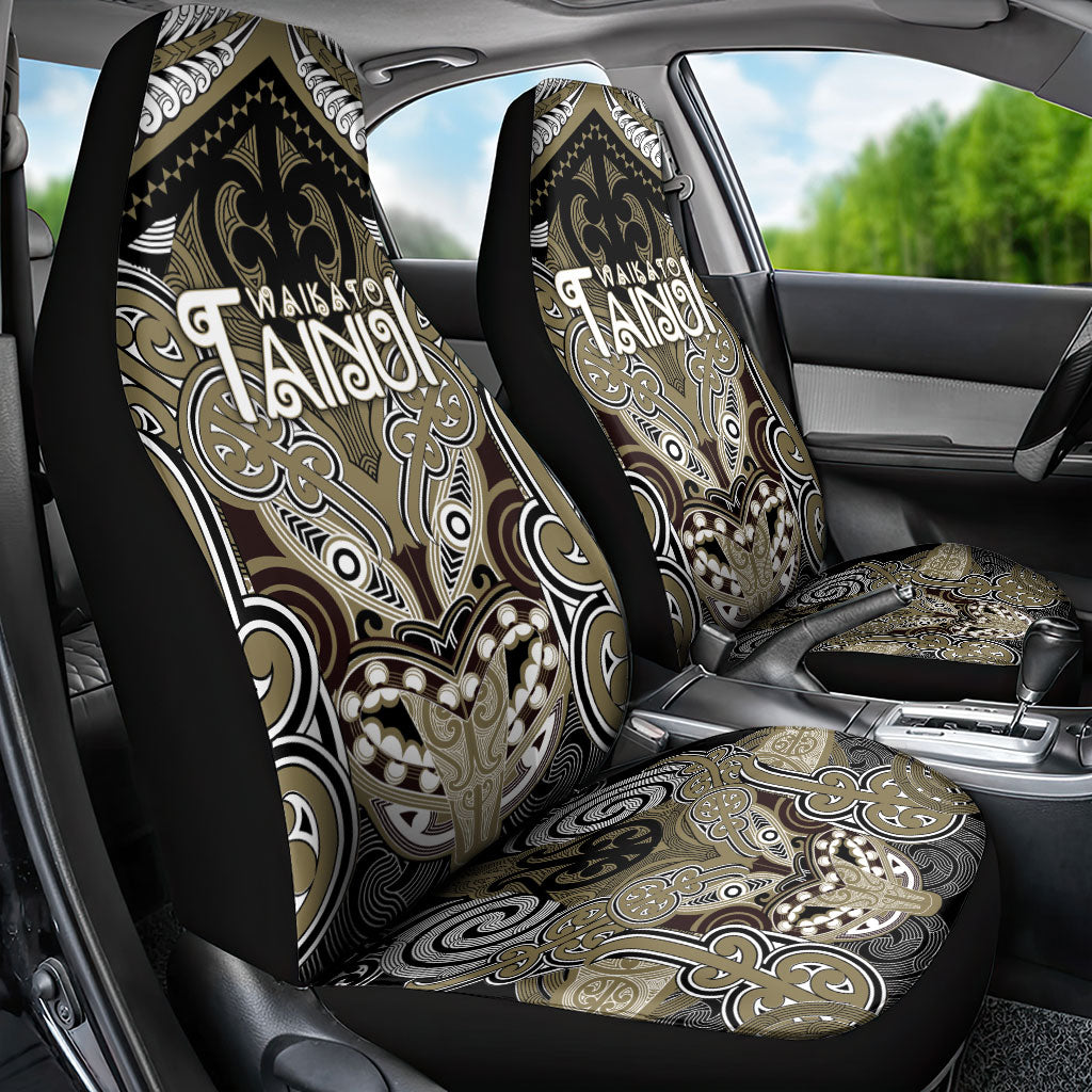 Aotearoa Iwi Waikato Tainui Car Seat Cover Maori Kowhaiwhai Pattern LT19 - Polynesian Pride