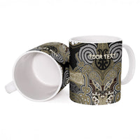 Aotearoa Iwi Waikato Tainui Personalised Ceramic Mug Maori Kowhaiwhai Pattern LT19 - Polynesian Pride