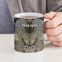 Aotearoa Iwi Waikato Tainui Personalised Ceramic Mug Maori Kowhaiwhai Pattern LT19 - Polynesian Pride