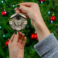 Aotearoa Iwi Waikato Tainui Personalised Ceramic Ornament Maori Kowhaiwhai Pattern LT19 - Polynesian Pride