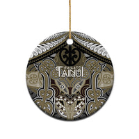 Aotearoa Iwi Waikato Tainui Personalised Ceramic Ornament Maori Kowhaiwhai Pattern LT19 - Polynesian Pride
