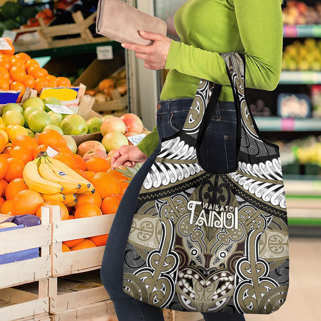 Aotearoa Iwi Waikato Tainui Grocery Bag Maori Kowhaiwhai Pattern LT19 - Polynesian Pride