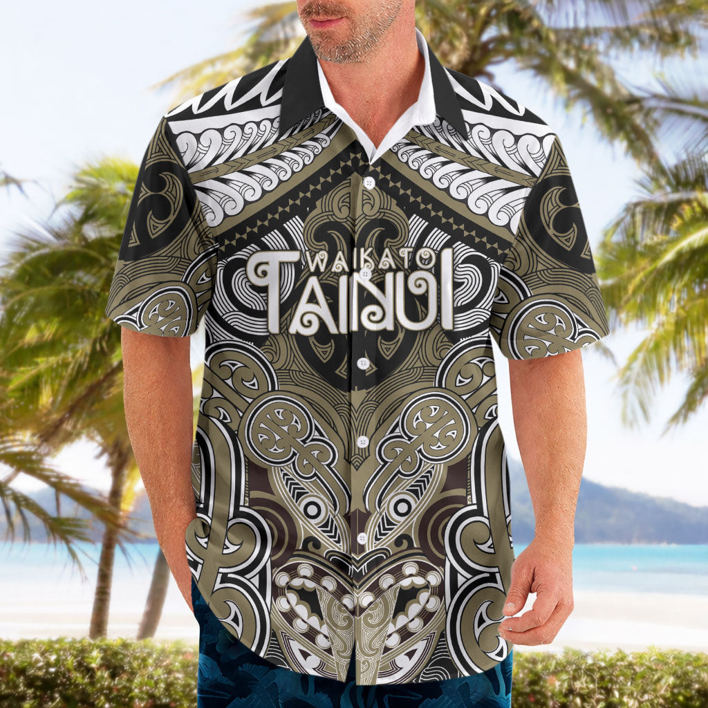Aotearoa Iwi Waikato Tainui Personalised Hawaiian Shirt Maori Kowhaiwhai Pattern LT19 - Polynesian Pride