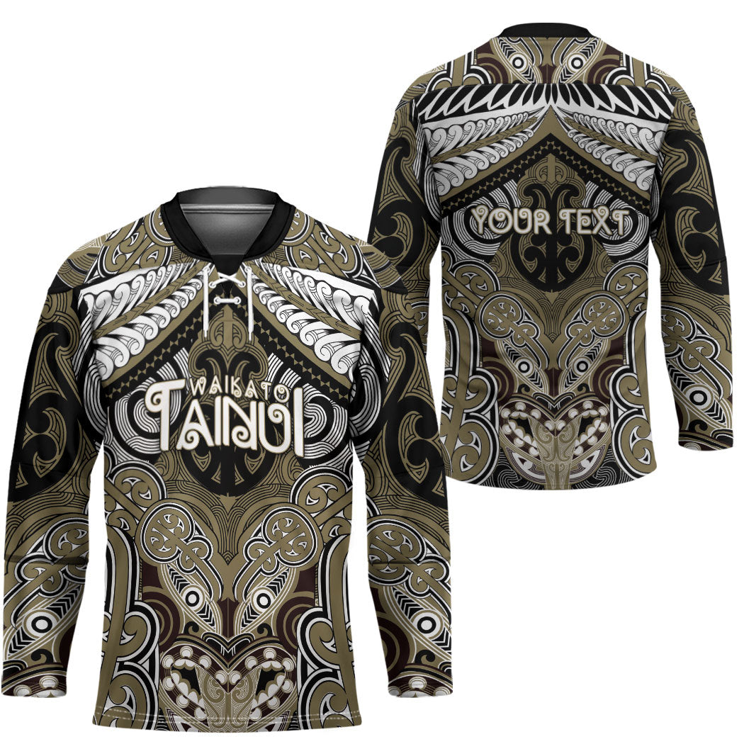 Aotearoa Iwi Waikato Tainui Personalised Hockey Jersey Maori Kowhaiwhai Pattern LT19 - Polynesian Pride