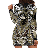 Aotearoa Iwi Waikato Tainui Personalised Hoodie Dress Maori Kowhaiwhai Pattern LT19 - Polynesian Pride