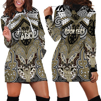 Aotearoa Iwi Waikato Tainui Personalised Hoodie Dress Maori Kowhaiwhai Pattern LT19 - Polynesian Pride